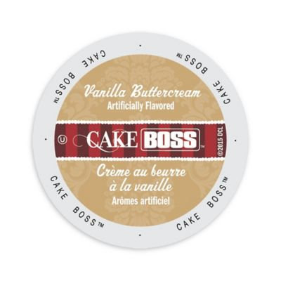 Single Cup Coffee Cake Boss Coffee Vanilla Buttercream, Single Serve Cup Portion Pack for Keurig K-Cup Brewers