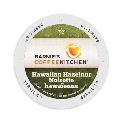 Single Cup Coffee Barnie's Coffee Kitchen Hawaiian Hazelnut, Single Serve Cup Portion Pack for Keurig K-Cup Brewers