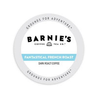 Single Cup Coffee Barnie's Coffee Kitchen French Roast, Rainforest Alliance, Single Serve Cup Portion Pack for Keurig K-Cup Brewers