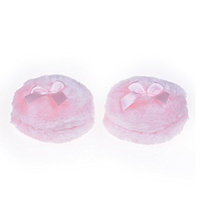 LONG7INES Set of 2 Baby Powder Puff Cosmetic Powder Puff Soft Sponge Makeup Tool, Pink