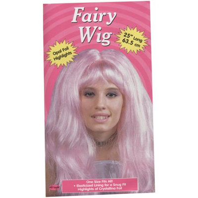 Hollywoodtoysandcostumes WMU 563486 Crystal Wig with Shimmering - Light Pink