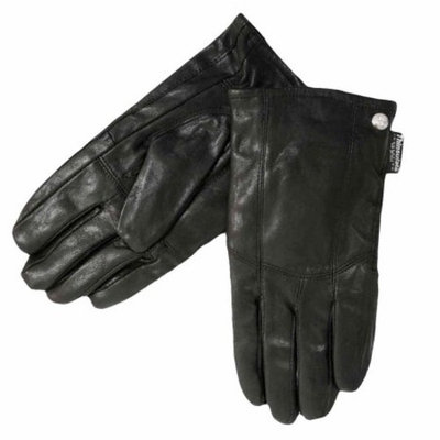 Mens Soft Black Leather 3M Thinsulate Winter Gloves