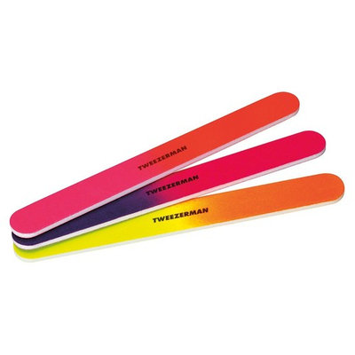 Tweezerman 3 Piece Neon Hot Nail Files, 1.250 Ounce