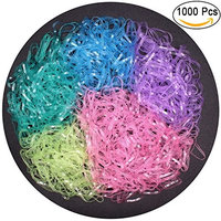 Fashion & Lifestyle 1000 Pcs Boutique Baby Girls Hair Ties Ponytail Holders - Stretchy Elastic Hair Rubber Bands Top Knots Braids Dreadlocks Styling Accessories for Toddlers Kids Teens