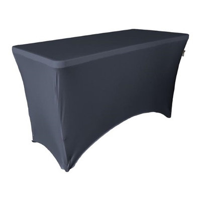 LA Linen TCSpandex48x30x30-NavyX72 Rectangular Spandex Tablecloth, Navy - 48 x 30 x 30 in.