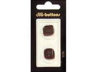Dill Buttons Of America Dill Buttons 18mm 2pc 2 Hole Brown