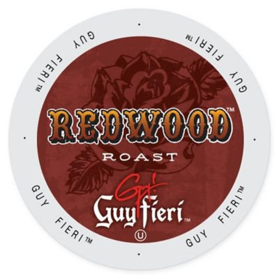 Single Cup Coffee Guy Fieri Coffee Redwood Roast, Single Serve Cup Portion Pack for Keurig K-Cup Brewers