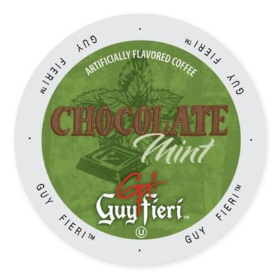 Single Cup Coffee Guy Fieri Coffee Chocolate Mint, Single Serve Cup Portion Pack for Keurig K-Cup Brewers