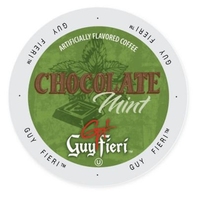 Single Cup Coffee Guy Fieri Coffee Chocolate Mint, Single Serve Cup Portion Pack for Keurig K-Cup Brewers