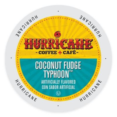Single Cup Coffee Hurricane Coffee And Tea Coconut Fudge Typhoon, Rainforest Alliance, Single Serve Cup Portion Pack for Keurig K-Cup Brewers