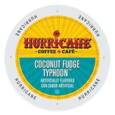Single Cup Coffee Hurricane Coffee And Tea Coconut Fudge Typhoon, Rainforest Alliance, Single Serve Cup Portion Pack for Keurig K-Cup Brewers