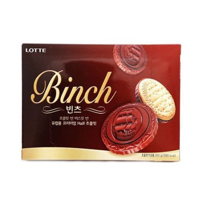 LOTTE BINCH Biscuit Dark Chocolate 204g