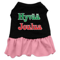 Mirage Pet Products 10-Inch Hyvaa Joulua Screen Print Dress