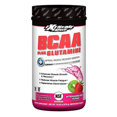 Extreme Edge BCCA=Glutamine Strawberry Kwi Flavor Bluebonnet 375 gram Powder