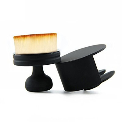 SODIAL Round Seal Makeup Brush Short Handle Flat Face Foundation Concealer Powder brush Air Brush Loose powder Makeup Brush Makeup Tools
