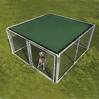 Aleko 6' x 12' Dog Kennel Shade Cover with Aluminum Grommets, Dark Green