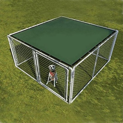 Aleko 6' x 12' Dog Kennel Shade Cover with Aluminum Grommets, Dark Green