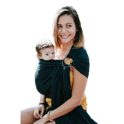 Luxury Ring Sling Baby Carrier – Extra Soft Bamboo & Linen Fabric, Free Carry Bag, for Newborns, Infants & Toddlers - Best Baby Shower Gift - Nursing Cover - from Pura Vida Slings (Dusty Rose)