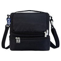 Wildkin Rip-Stop Black Double Decker Lunch Bag