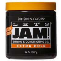 Let's Jam Shine & Conditioning Gel Extra-Hold 14 oz. Jar (3-Pack) with Free Nail File