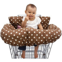 NoJo Emily Reversible Shopping Cart Cover, Pink/Brown
