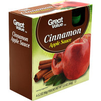 Great Value Cinnamon Apple Sauce Pouches, 12.8 oz, 4 Count
