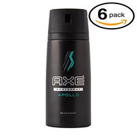 Axe Body Spray (Pack of 6, Apollo)