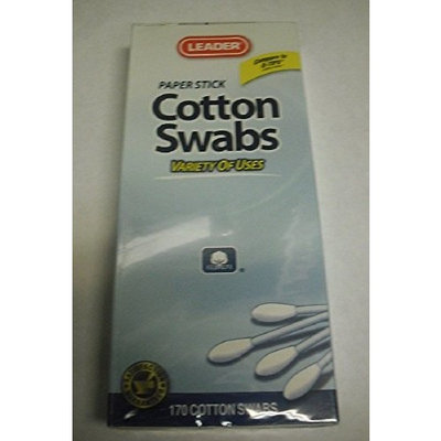 Leader Cotton Swabs 170 Count (12 Pack)