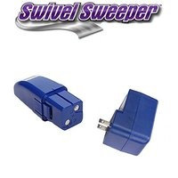 Ontel Replacement 7.2 Volt Battery and Charger for Swivel Sweeper Max and All Swivel Sweepers (Blue)