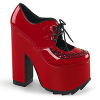 CRAMPS-01 Demonia Platform Sandals & Shoes Womens Red Pat Size: 6