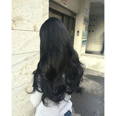 Ugeat 16inch Flip in Real Hair Extensions 80Gram Off Black Color Halo in Hair Extensions Thick End Remy Human Hair Extensions