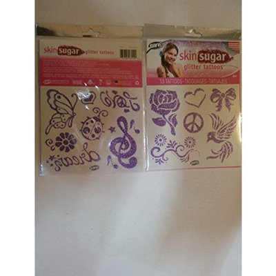 Skin Sugar Gltter Tattoos One Package with 13 Tattoos