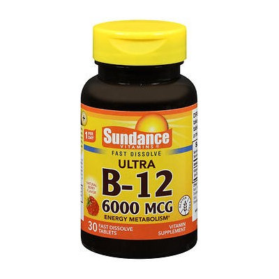 Sundance Ultra B-12 6000 mcg - 30 Tablets, Pack of 2