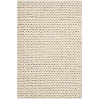 3' x 5' Bright Day Solid Sand Dollar Hand Woven New Zealand Wool Area Throw Rug