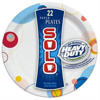Solo 10IN Paper Plates, 22 count