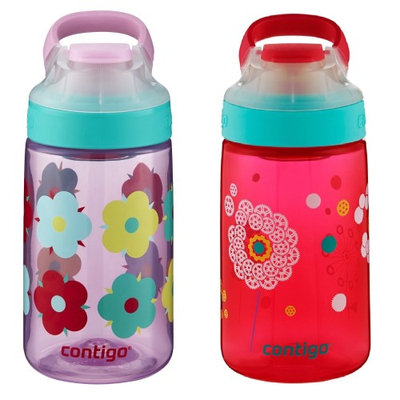 Contigo AUTOSEAL Gizmo Sip Kids Water Bottle 14oz Set Dandelion & Thistle Petal (Pack of 2)