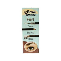 Physicians Formula Brow-tweeze 3-in-1 Tweezer.pencil.shaper, Dark Brown, 0.027-Ounces (Pack of 2)