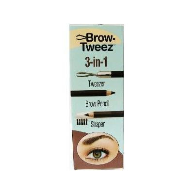 Physicians Formula Brow-tweeze 3-in-1 Tweezer.pencil.shaper, Dark Brown, 0.027-Ounces (Pack of 2)