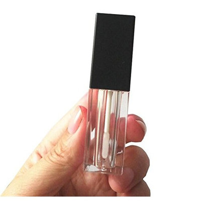 6Pcs 4.5ML Plastic Empty Square Lip Gloss Balm Tube Bottle Vials Container For DIY Lipstick Make Up Glaze