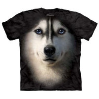 Siberian Husky Face Adult T-Shirt by The Mountain - 10-3337