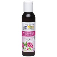 Aura Cacia, Aromatherapy Body Oil, Comforting Geranium, 4 fl oz (118 ml) by Aura Cacia