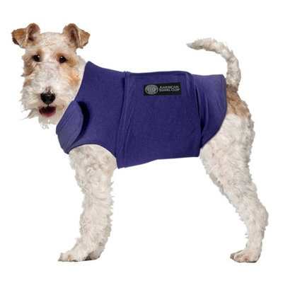 AKC Calming Coat Anti-Anxiety Stress Relief Coat For Your Dog Blue Med 20-50lbs.