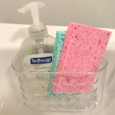 1 Shower Caddy Bath Bathroom Organizer Storage Basket Soap Holder Suction Cups