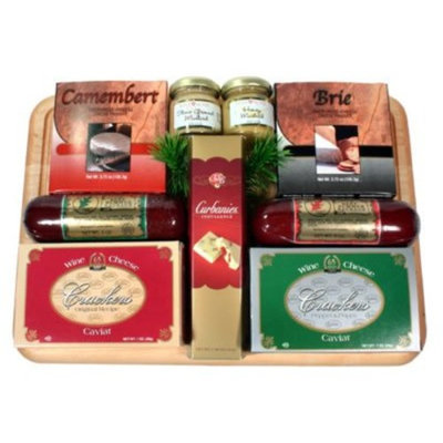An Executive Treat Gourmet Cheese and Sausage Gift Set | Great Fathers Day Gift Idea (Cheese and Sausage)