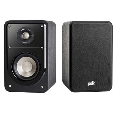 Polk Audio - Signature Passive 2-way Bookshelf Speaker (each) - Stunning Black Washed Walnut