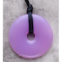 Teething Bling Amethyst Donut Pendant Teether Necklace