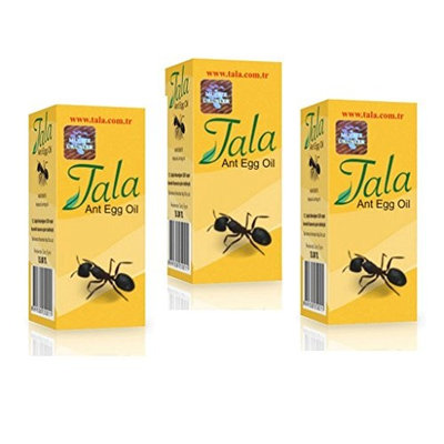 3Bottle-Tala ANT EGG OIL Hair Removal Genuine Organic Permanent Reducing Solution 20ml/0.7oz