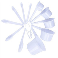 Mega Brands MegaBrand 11pcs Plastic Coffee Baking Measuring Spoon Cup Set