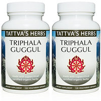 Triphala Guggul - Organic Full Spectrum Extract 500 mg. 240 Vcaps (2 Pack - 120 ct./ea)
