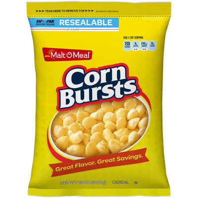 Malt-O-Meal® Corn Bursts® Cereal 12 oz. Zip-Pak
